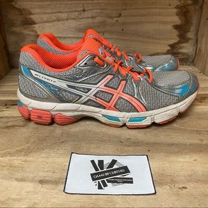 ASICS gel exalt 2 grey orange running sneakers